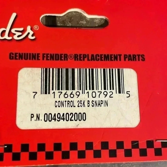 Fender Control Snap-In 25K B - Picture 4 of 4